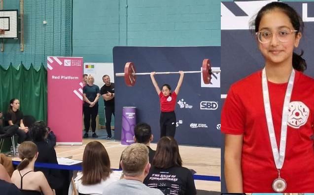 London: 11-Year-Old Hafsa Hussain from Kallar Syedan Wins Silver at British Junior Weightlifting Championship
