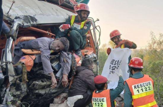 Gujar Khan: Two Killed as Trucks Collide Near Sohawa Kala Pul