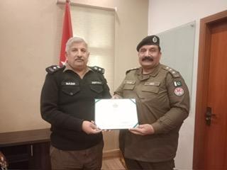 Rawat: Outstanding Officer Raja M Sarfraz of Chak Mirza Honored with Commendation Certificate