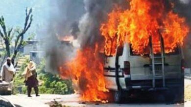 Kahuta: Shift Van Catches Fire Near Sore, Kahuta; Teachers Remain Safe