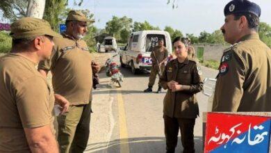 Kahuta: SP Saddar Anam Sher Reviews Security Arrangements in Kahuta Circle