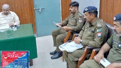Gujar Khan: SSP Investigation Nasir Ali Khan Reviews Performance at the Police Station Gujar Khan: SSP Investigation Nasir Ali Khan Reviews Performance at the Police Station