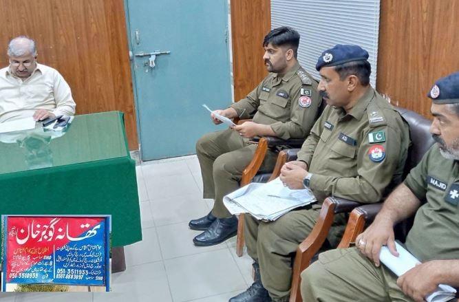 Gujar Khan: SSP Investigation Nasir Ali Khan Reviews Performance at the Police Station