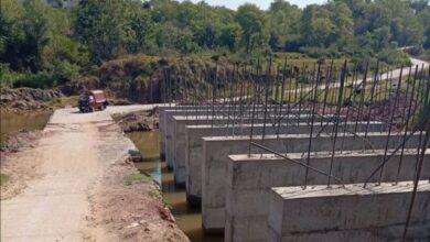 Kahuta; Bridge Construction Work Stalled for Over a Month in Manieeend Kahuta; Bridge Construction Work Stalled for Over a Month in Manieeend