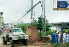 Gujar Khan: Long-Delayed Electricity Pole Installed in Bewal Bazaar