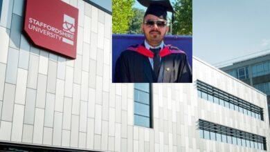 London: Yasir Mahmood Hashmi Earns Master’s Degree in Mechanical Engineering at University of Staffordshire