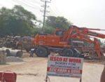 Gujar Khan: GT Road Service Roads Under Construction Gujar Khan: GT Road Service Roads Under Construction