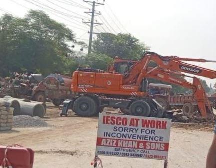 Gujar Khan: GT Road Service Roads Under Construction