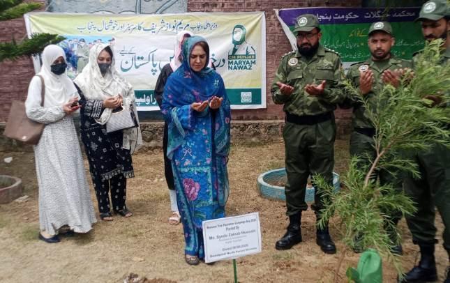 Kallar Syedan; Monsoon Tree Plantation Drive Accelerates in Kanoha School Kallar Syedan; Monsoon Tree Plantation Drive Accelerates in Kanoha School