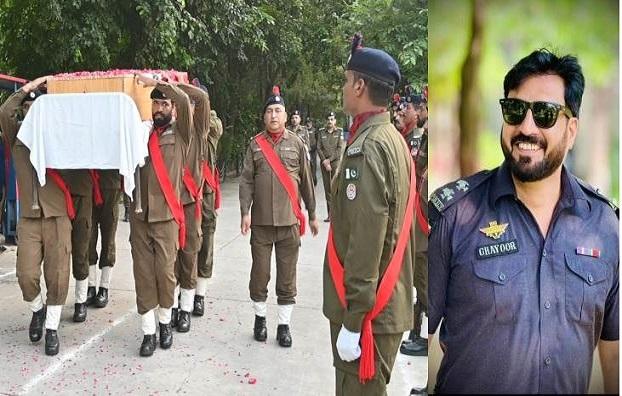 Dodilli, Kallar Syedan; Funeral Prayers Held for Martyred Sub-Inspector Adnan Ghayoor