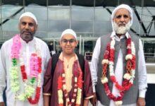 London: Congratulations to Haji Ehsan, Haji Hanif and Ibrahim on Performing Umrah