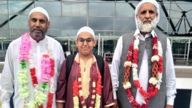 London: Congratulations to Haji Ehsan, Haji Hanif and Ibrahim on Performing Umrah